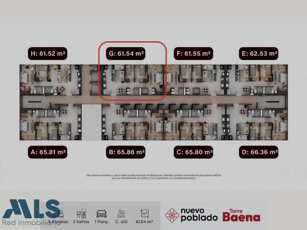 Apartamento en Las Chimeneas – Itagüí – 264026 - El Dandy